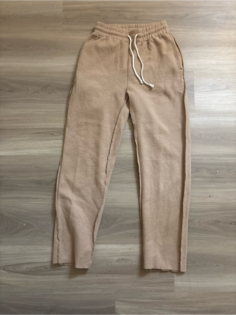 Urban Outfitters Tan Fleece Drawstring Joggers